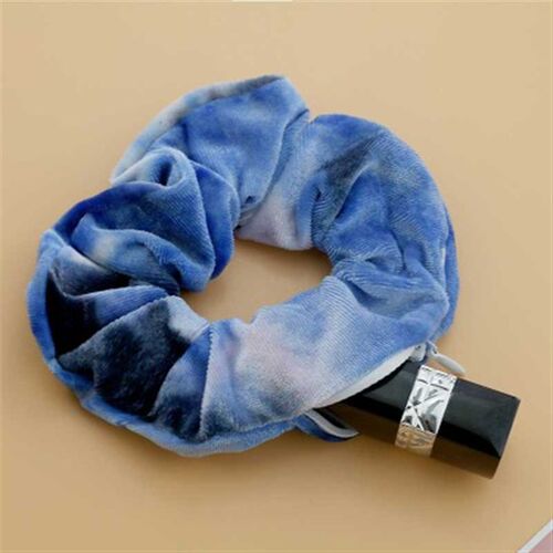 1PC Fashion New Velvet Tencel Pocket wallet Hair Scrunchies