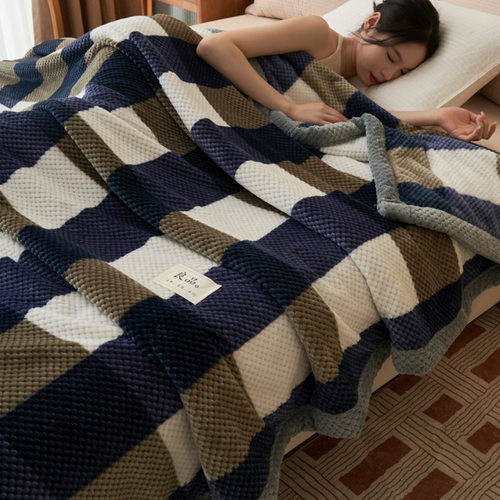 Knit Blanket Throw Soft Chenille Yarn Knitted Blanket Warm