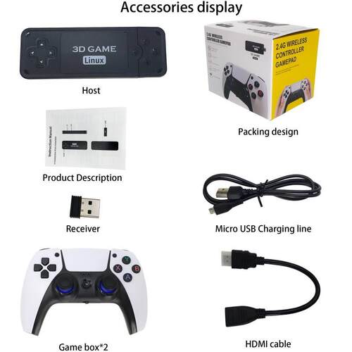 U9 Pro Game nsole 4k Hd 2.4g Wireless Tv nsole