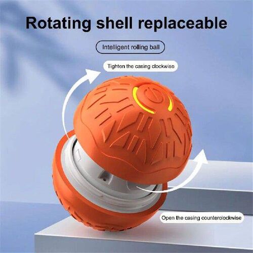 Interactive Cat Toy Ball USB Rechargeable Self Rotating