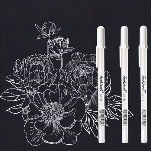 3/5pcs/10pcs Set 0.8mm Highlight Marker Pen White Ink Gel Pe