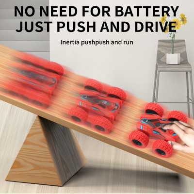 Fun Pull Back Car Double-Side Vehicle Inertia Safety and Fal
