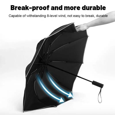 12 Bones Windproof Double Layer Resistant Umbrella Fully Aut