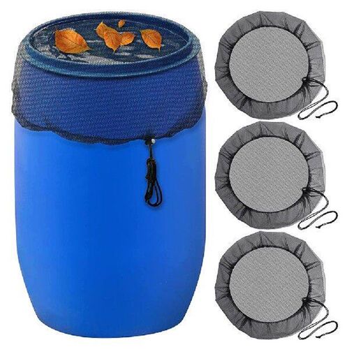 3PCS Outdoor Mesh Cover Netting for Rain Barrels PE Water