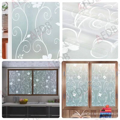 Stained Glass Window Film Privacy Glass Vinyl Frosted Self A