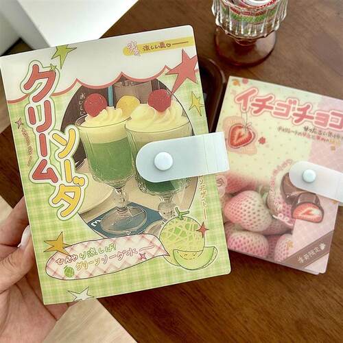 A6 Storage Album Stitched Summer Kawaii Folder Cute Sticker
