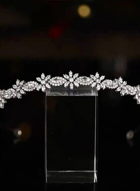 Simple Crystal Wedding Tiaras Barrettes Headbands Evening Ha