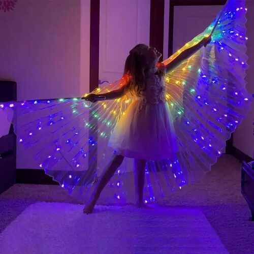 Creative Luminous Toy LED Dance Wings Party Bar Circus Belly