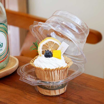 Cupcake Packaging Box Single 2-grain Transparent Maffen Cup