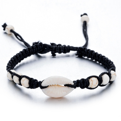 Simple Natural Stone Hand-woven Shell Bracelet Adjustable