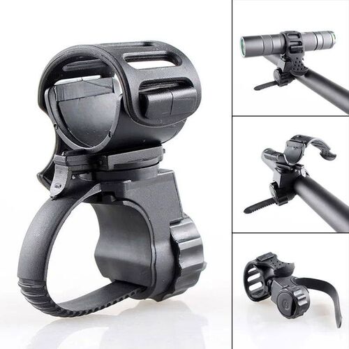 Bicycle Handlebar Light Bracket Bike Lamp Holder LED Torch H