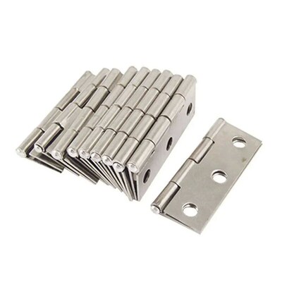 10pcs Stainless Steel Door Hinges Cabinet Doors Windows Wood