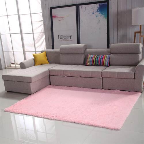 Soft Long Plush Silky Mat Carpet Door Rugs Area Ru可拆洗地毯