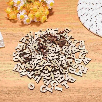 200 Pcs Product Unfinished Wooden Cutouts Craft Small