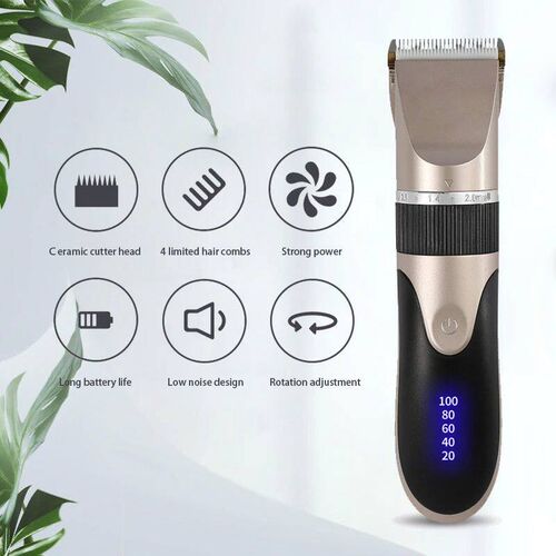 Professional Hair Clipper Mens Barber Beard Trimmer Recharg