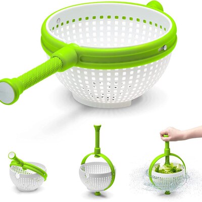 Colander Salad Spinner沙拉旋转器厨房洗菜滤水篮蔬菜旋转沥水篮