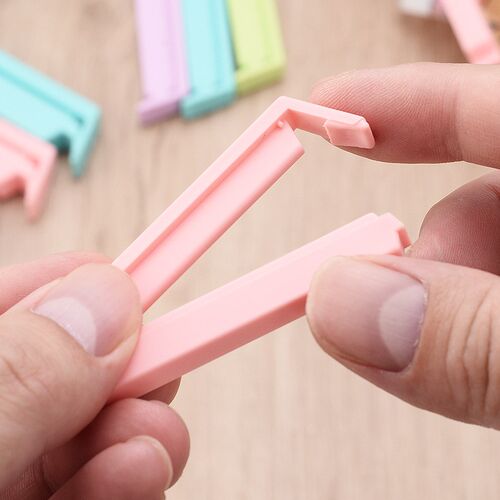 12Pcs Food Snack Package Bag  Sealing  Plastic Clips For Pac