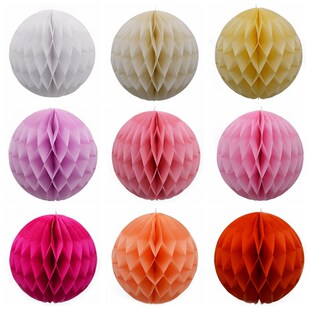 10Pcs/lot Paper Honeycomb Ball Decorative Hainging Flower Ba