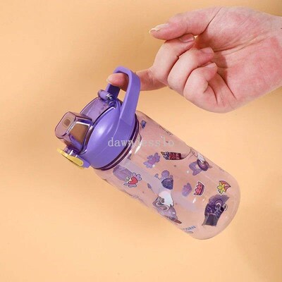 600Ml Kids Sippy Cup Water Bottles Creative Cartoon Feeding