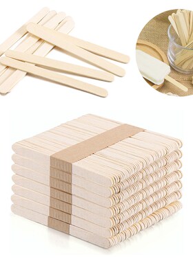 50-150 Pcs Ice Cream Popsicle Sticks Wooden Stirring Stick