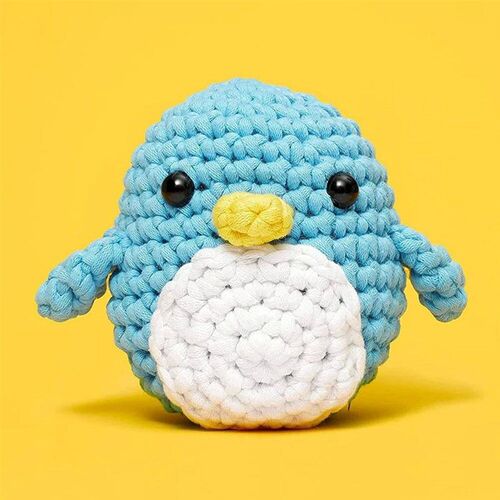 Kids Beginner Crochet Kit Cotton Knitting Yarn Thread Needle
