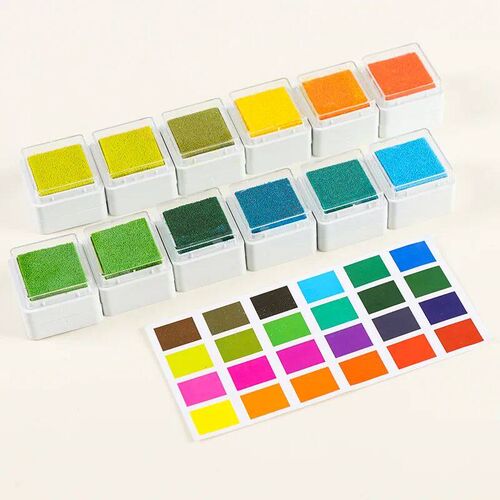 12/20/24 Colors DIY Kids Finger Painting Inkpad Toy Scrapboo