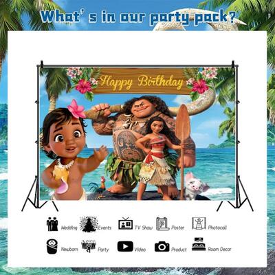 Moana Birthday Party Decoration Moana Maui Balloons Disposab
