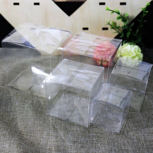50PCs PVC Clear Candy Gift Box Transparent Chocolate Candy B