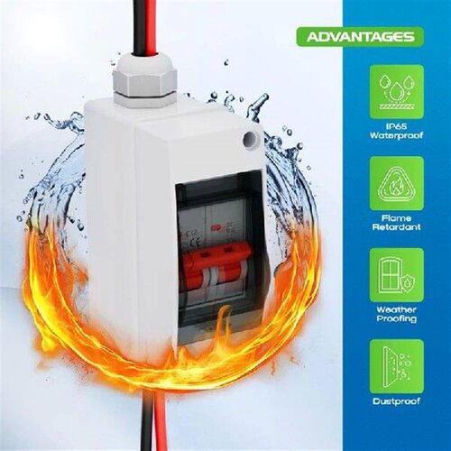 ABYN-Solar Panel Disconnect Switch, 32A Breaker Box PV