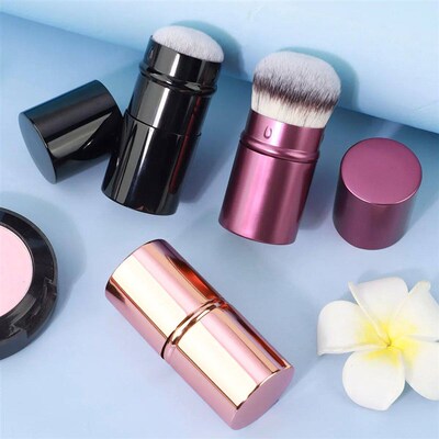 Retractable Kabuki Foundation Brush Travel Portable