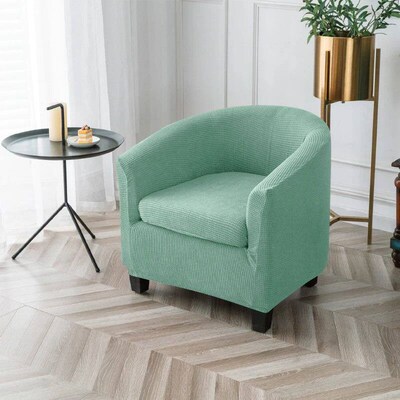 2pcs/set Club Tub Chair ver Solid Color Polar fleece Armchai