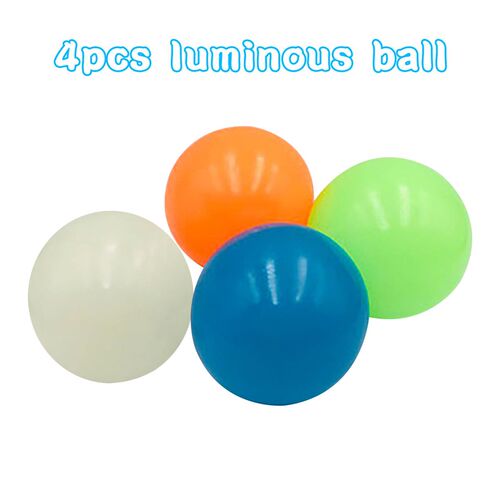 45/70mm Stick Wall Ball Glowing Fidget Toy Squash Xmas