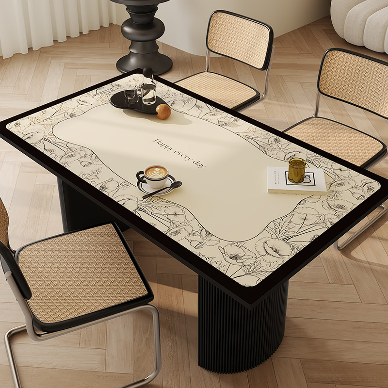 法式复古桌垫防水防油免洗防烫桌布餐桌垫子高级感餐桌垫茶几台布,居家布艺,桌布,淘宝优惠券,粉丝福利购,淘宝优惠卷