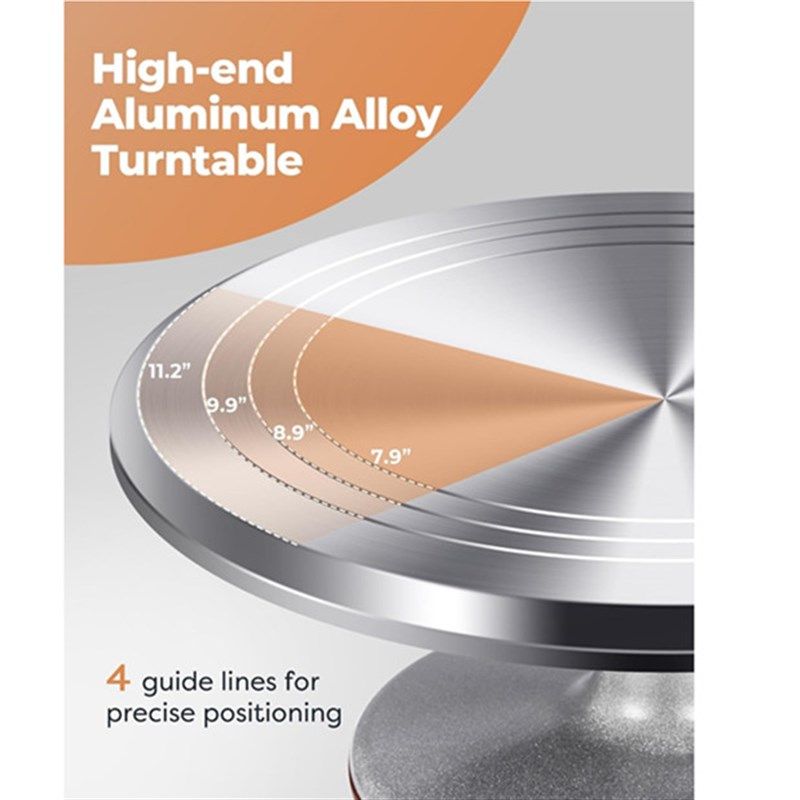 Aluminium Cake Turntable Set Baking Tools Cake Decorating