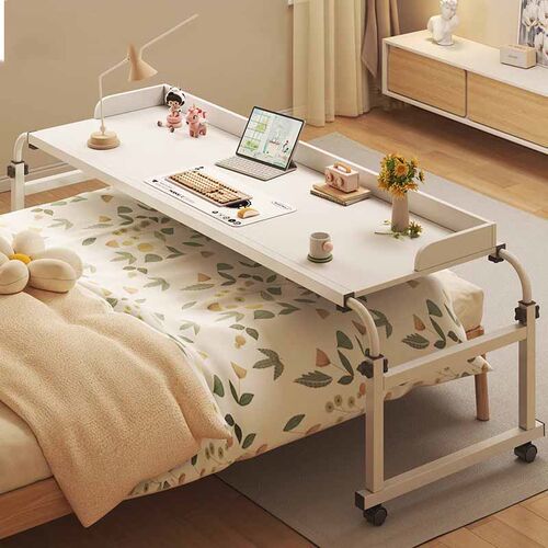 跨床桌可移动书桌电脑桌家用床上桌懒人升降卧室床边小桌子床尾桌