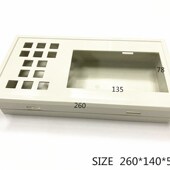直销塑料外壳文本液晶显示壳体电子设备机壳DI触摸屏盒260x140x50