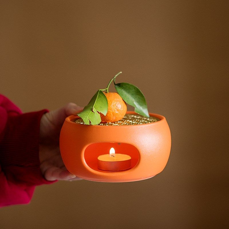 温茶炉陶瓷蜡烛煮茶炉橘色保温炉加热底座煮茶暖茶器茶壶底座加热,餐饮具,煮茶炉,淘宝优惠券,粉丝福利购,淘宝优惠卷