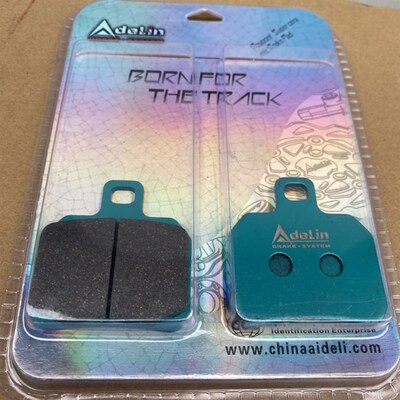 新款爱得利刹车皮街道赛道adl1728紫绿粉皮金属陶瓷螃蟹
