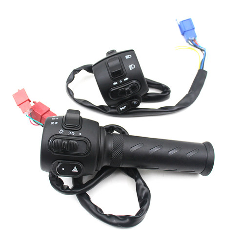 适用于深远电动车A7 A8 T90转把开关喇叭开关左右把座双闪开关