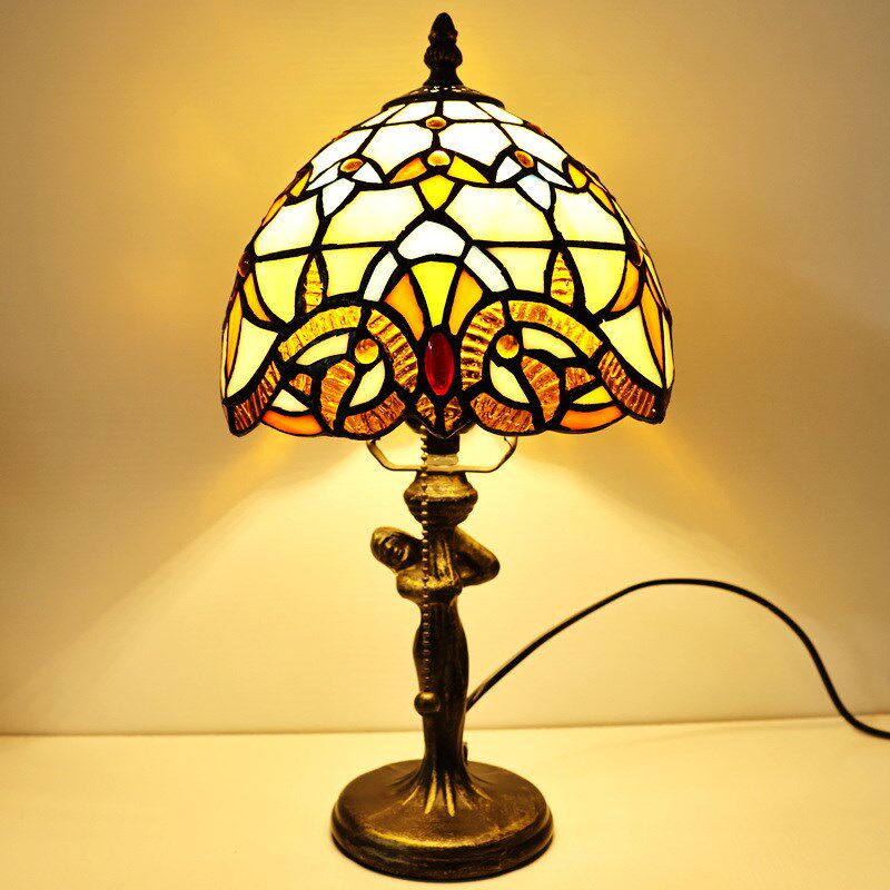 卧室床头柜小台灯法式创意古典宿舍护眼学习书桌迷你巴洛克夜灯饰