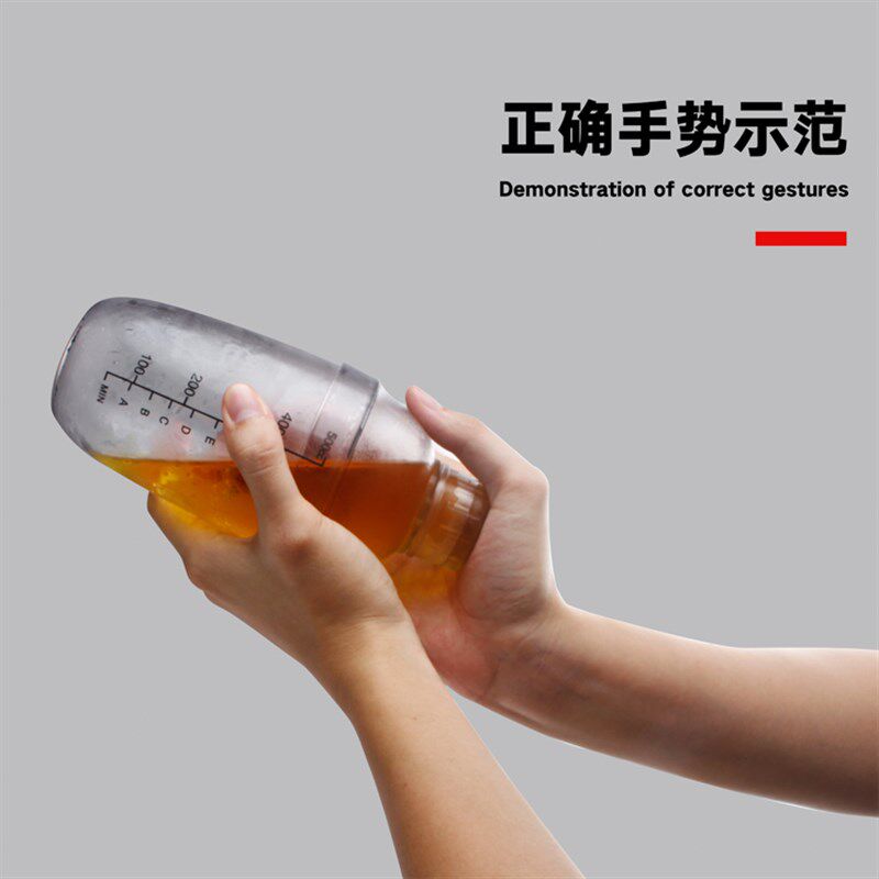 PC塑料雪克壶树脂调酒器奶茶壶摇摇壶防滑摇摇杯雪克杯酒吧调酒杯