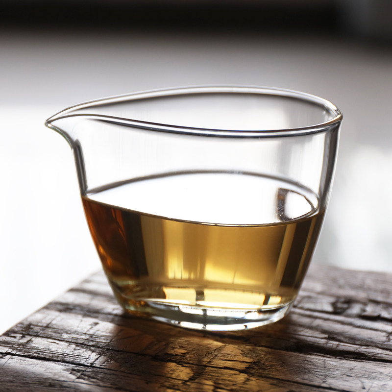 加厚耐热水滴公杯玻璃公道杯茶席主人分茶器功夫泡茶杯子茶道配件