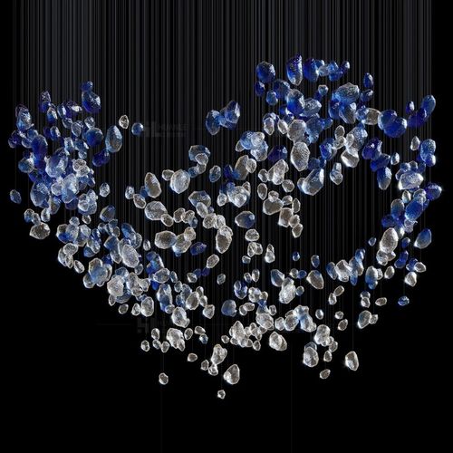 欢乐长方形酒店大堂走廊吊灯珠宝店水晶灯大型售楼部沙盘非标定制