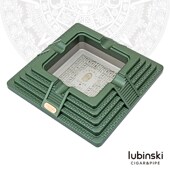 鲁宾斯基雪茄烟灰缸四槽时尚 锌合金大容量金字塔形高档持灰器 个性