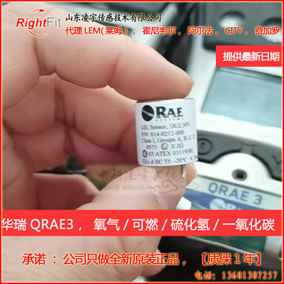 华瑞气体检测仪传感器QRAE3氧气硫化氢可燃一氧化碳3CO3H2S4O2-LQ