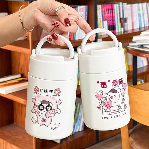 焖烧杯女316不锈钢保温保冷便携饭盒桶学生上班族保温汤罐银耳