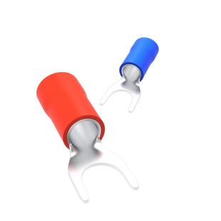 SV叉形冷压端子预绝缘铜接线鼻子Y型线耳U型欧式 端头电线压线接头