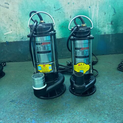 不锈钢污水潜水泵抽水机220灌溉农用家用大棚农田小型WQD5-6-0.37