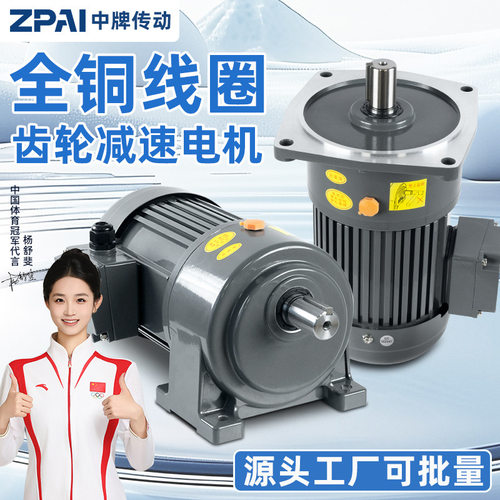 齿轮减速电机一体三相调速220V
