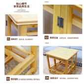 实木折叠烤火桌子家用正方形多功能烤火架冬天学习取暖炕桌餐桌